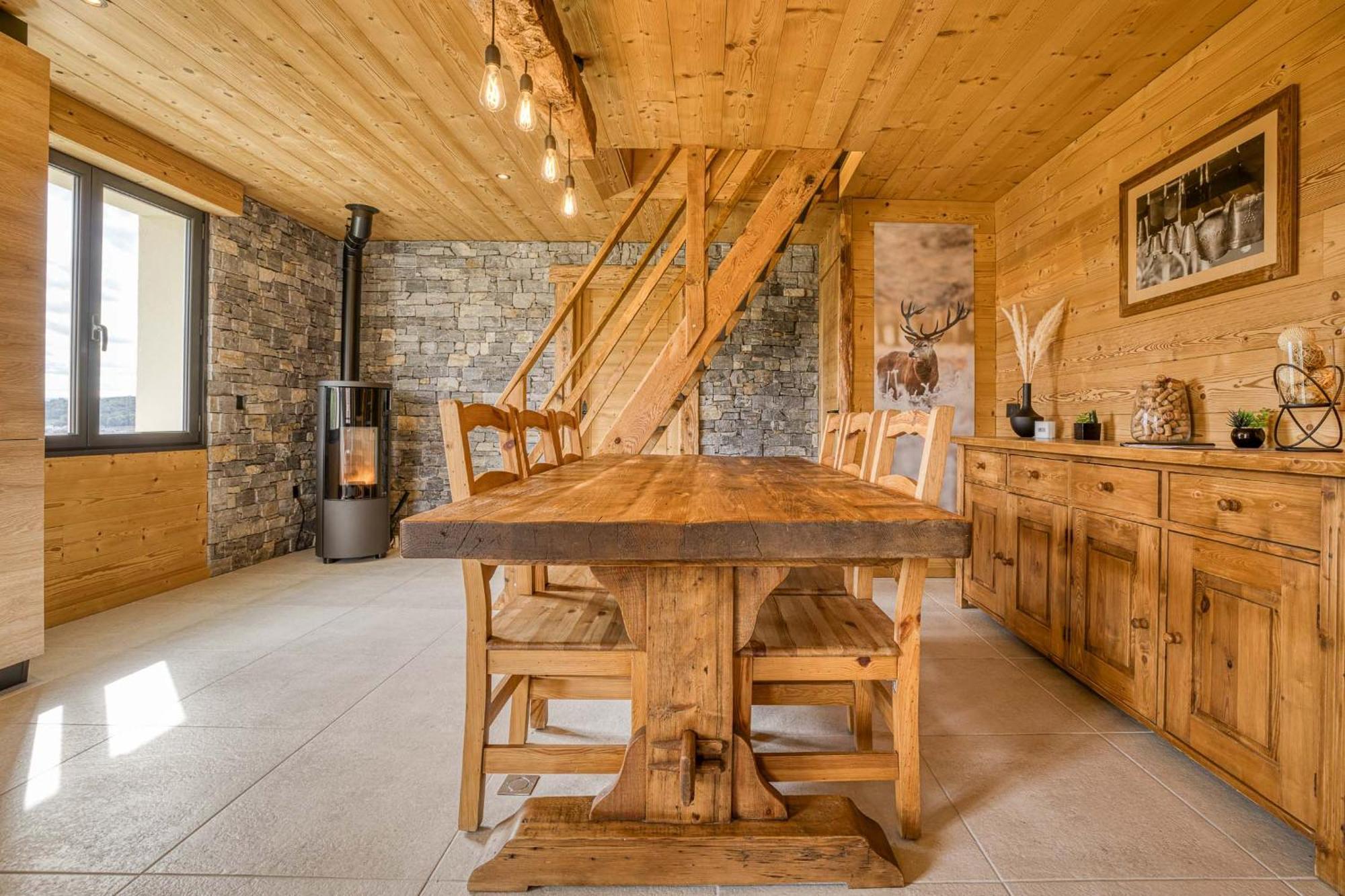 エパニ・メツ・テッシLe Chamois, Chez Le Charpentier D'Antan, La Chaleur Du Bois, Le Calme De La Campagneアパートメント エクステリア 写真